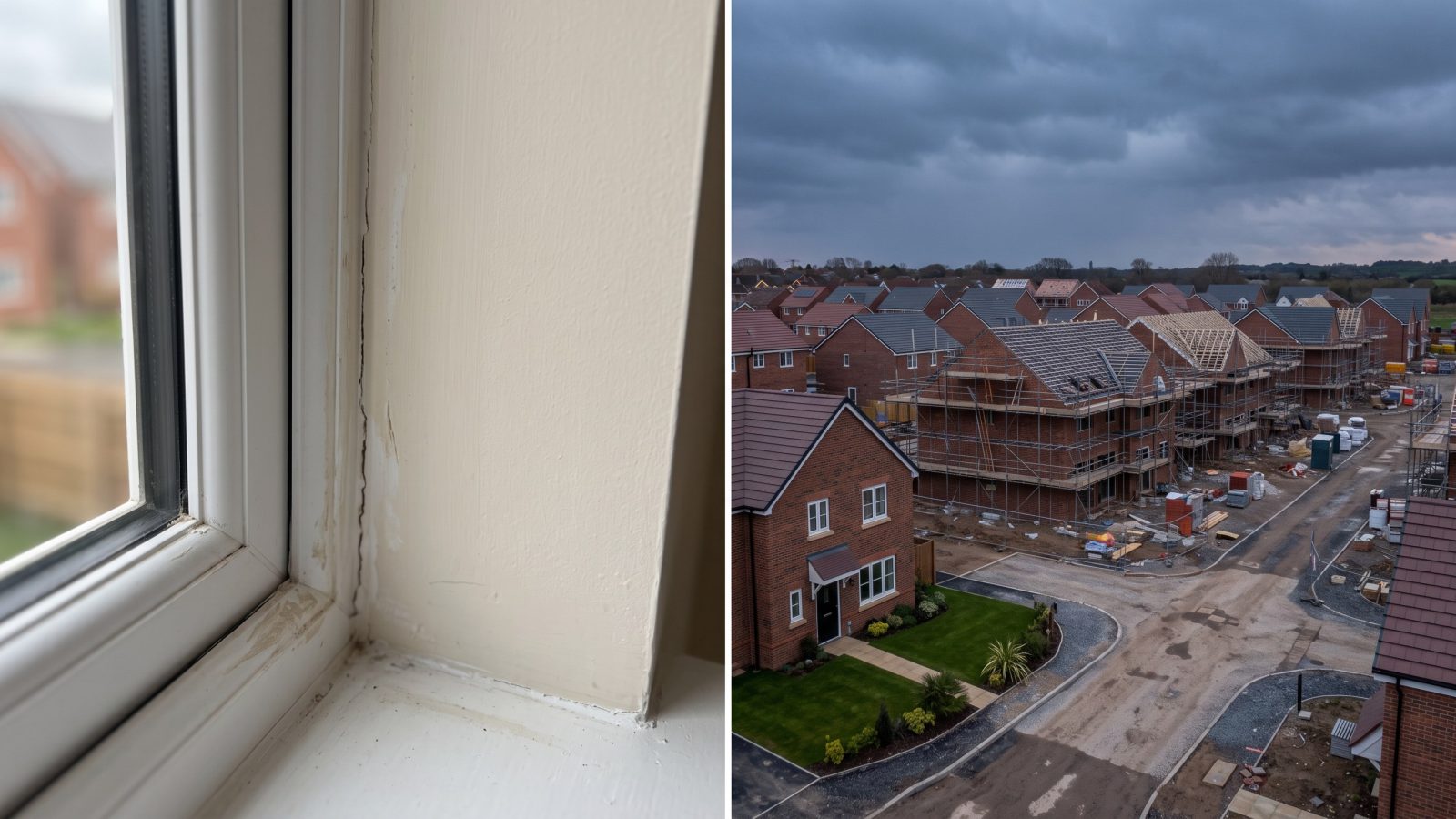 A British new-build development under construction